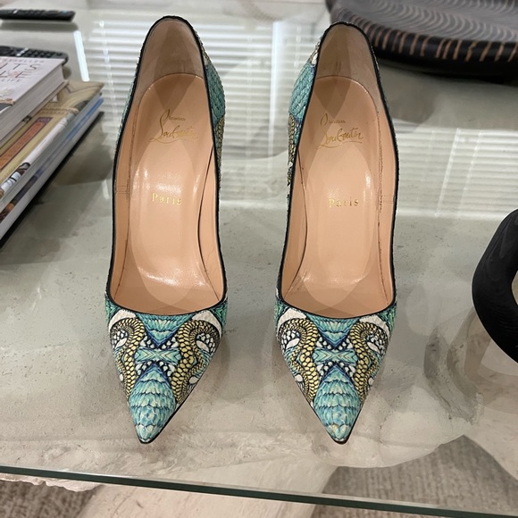 Christian Louboutin So Kate 120 Python Inferno - Picture 2 of 6